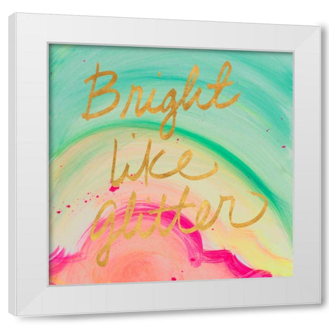 Chic Glitter II White Modern Wood Framed Art Print by James, Nola