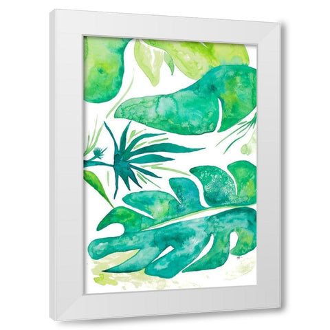 Plant Party II White Modern Wood Framed Art Print by Papa, Kat