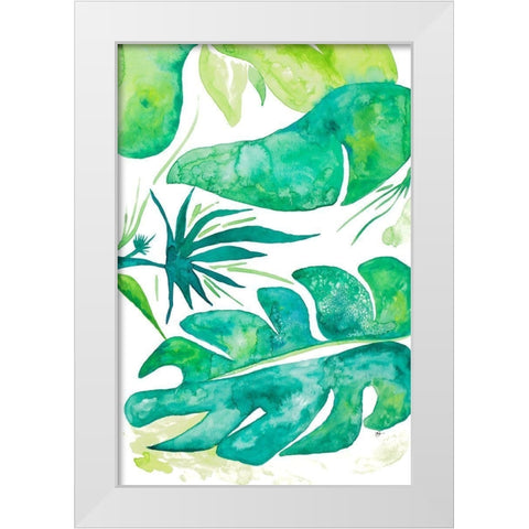 Plant Party II White Modern Wood Framed Art Print by Papa, Kat