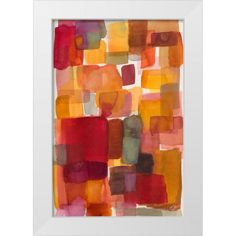 Mondays Melody I White Modern Wood Framed Art Print by Loreth, Lanie