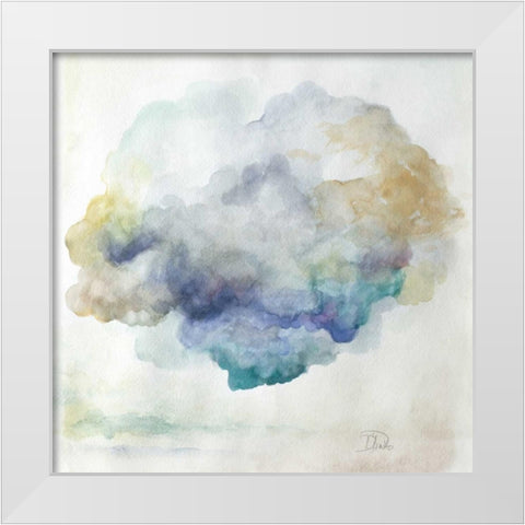 Clouds II White Modern Wood Framed Art Print by Pinto, Patricia