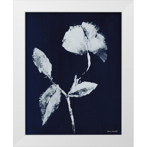 Floral Whisper In The Dark I White Modern Wood Framed Art Print by Loreth, Lanie