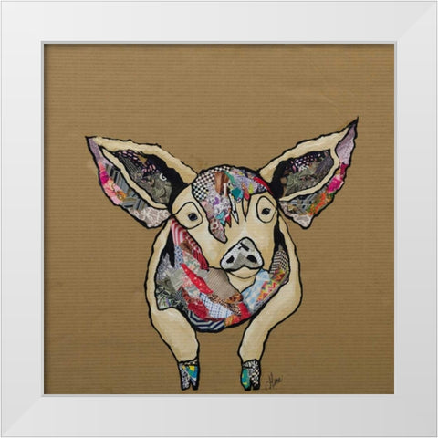 Farm Collage I White Modern Wood Framed Art Print by Ritter, Gina