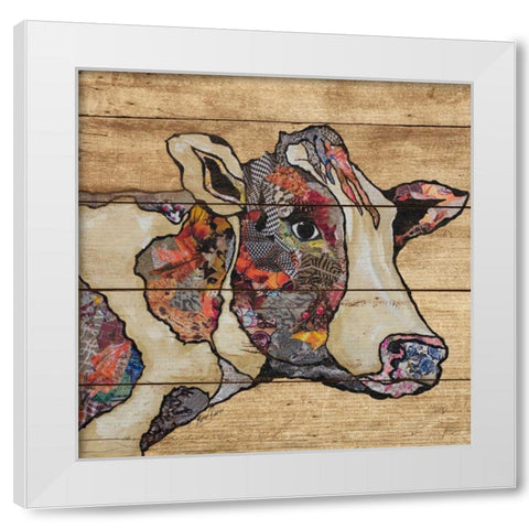 Farm Collage On Wood II White Modern Wood Framed Art Print by Ritter, Gina