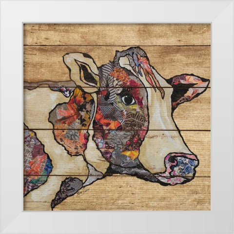 Farm Collage On Wood II White Modern Wood Framed Art Print by Ritter, Gina