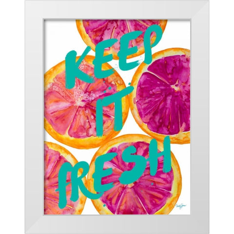 Fresh and Sweet I White Modern Wood Framed Art Print by James, Nola