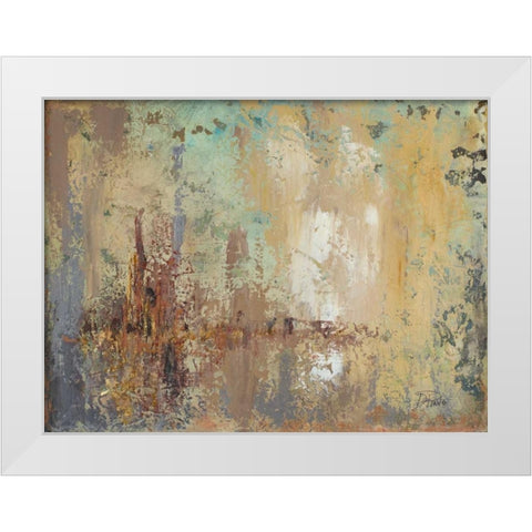 Splash White Modern Wood Framed Art Print by Pinto, Patricia