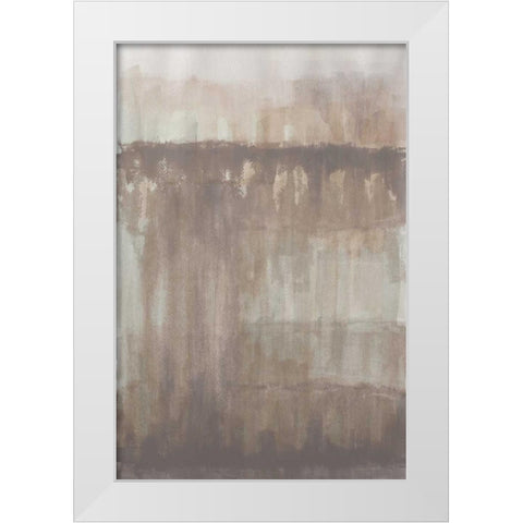 Neutral Ice White Modern Wood Framed Art Print by Pinto, Patricia