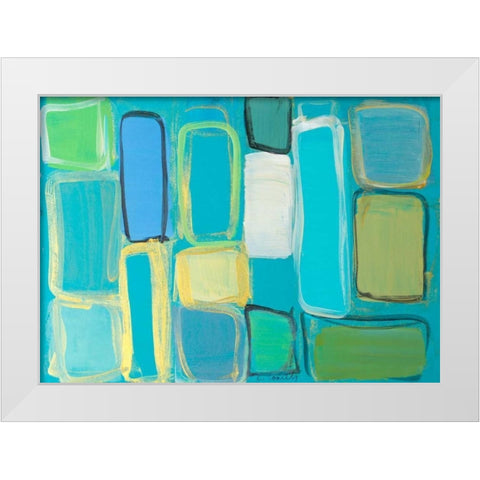 Standing Imitation I White Modern Wood Framed Art Print by Loreth, Lanie