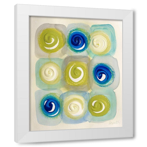 Modern Joy White Modern Wood Framed Art Print by Loreth, Lanie