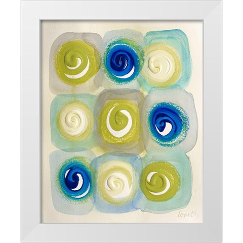 Modern Joy White Modern Wood Framed Art Print by Loreth, Lanie