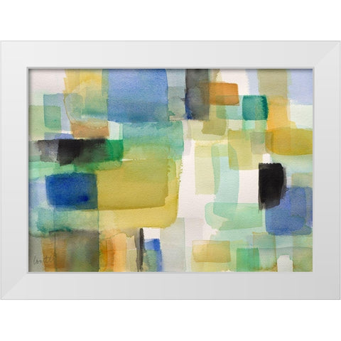Welcome Summer White Modern Wood Framed Art Print by Loreth, Lanie
