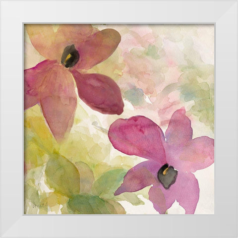 Beautiful and Peace Orchid I White Modern Wood Framed Art Print by Loreth, Lanie