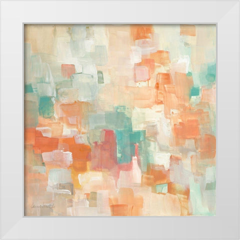 Retro City White Modern Wood Framed Art Print by Loreth, Lanie