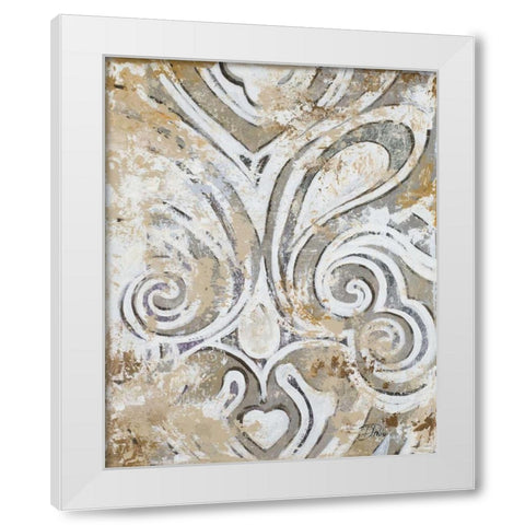 Antique Ornaments White Modern Wood Framed Art Print by Pinto, Patricia