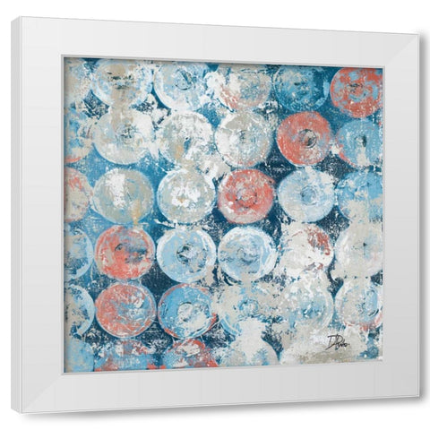 Antique Decorative Circles White Modern Wood Framed Art Print by Pinto, Patricia