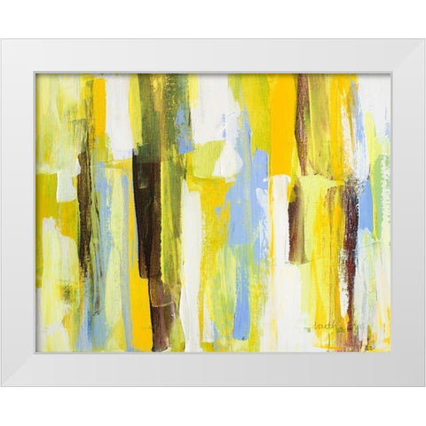 Garden Abstract I White Modern Wood Framed Art Print by Loreth, Lanie