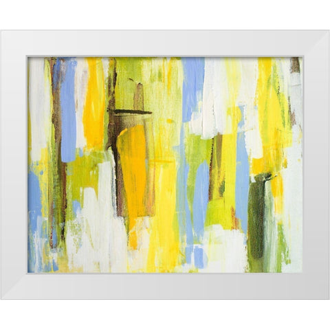 Garden Abstract II White Modern Wood Framed Art Print by Loreth, Lanie