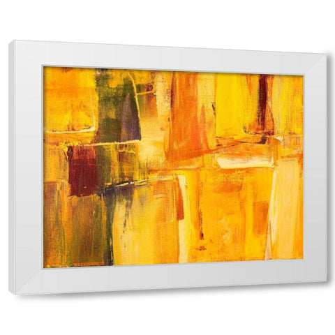 Impromptu White Modern Wood Framed Art Print by Loreth, Lanie