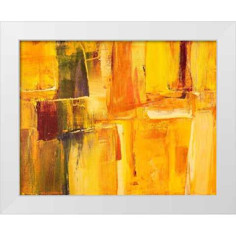Impromptu White Modern Wood Framed Art Print by Loreth, Lanie