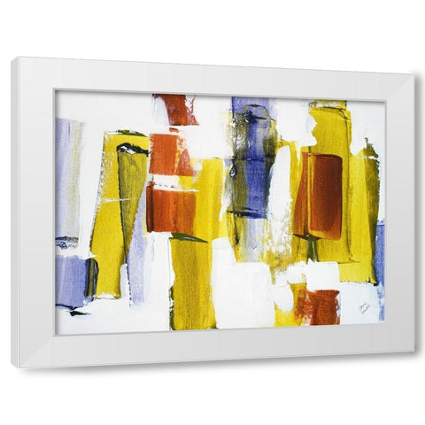 Spring Drifts I White Modern Wood Framed Art Print by Loreth, Lanie