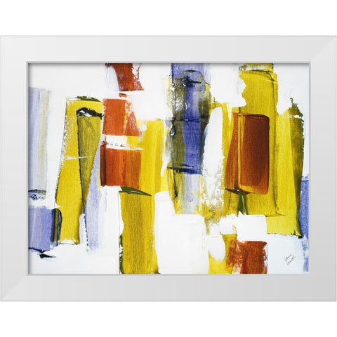 Spring Drifts I White Modern Wood Framed Art Print by Loreth, Lanie