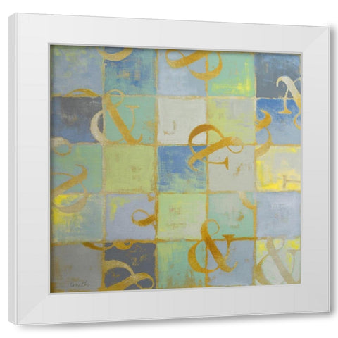 The 27th Letter White Modern Wood Framed Art Print by Loreth, Lanie