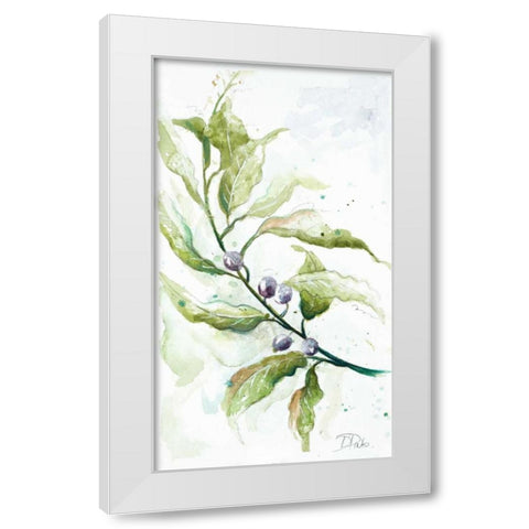 Branches To The Wind I White Modern Wood Framed Art Print by Pinto, Patricia