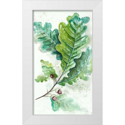 Branches To The Wind II White Modern Wood Framed Art Print by Pinto, Patricia