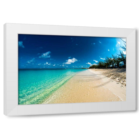 Cayman Islands Beach White Modern Wood Framed Art Print by Bill Carson Photography