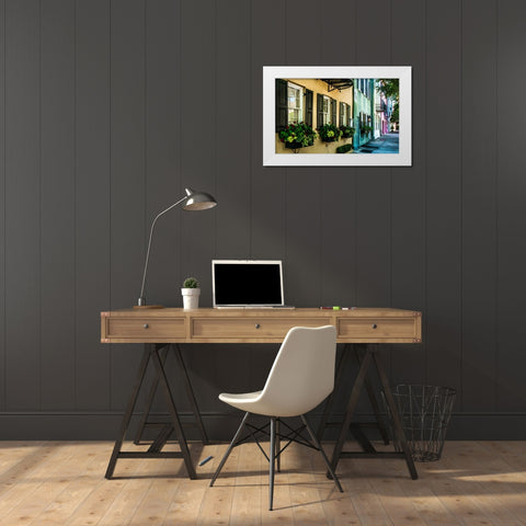Charleston White Modern Wood Framed Art Print by Bill Carson Photography