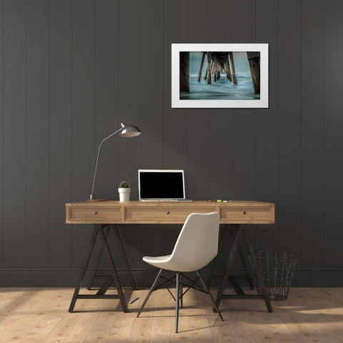 Surf White Modern Wood Framed Art Print by Bill Carson Photography