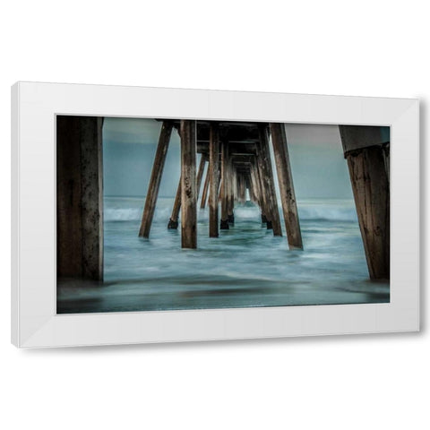 Surf White Modern Wood Framed Art Print by Bill Carson Photography