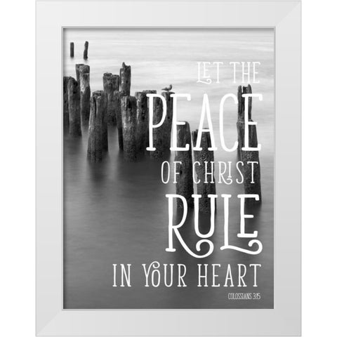 Rule Your Heart White Modern Wood Framed Art Print by Bill Carson Photography