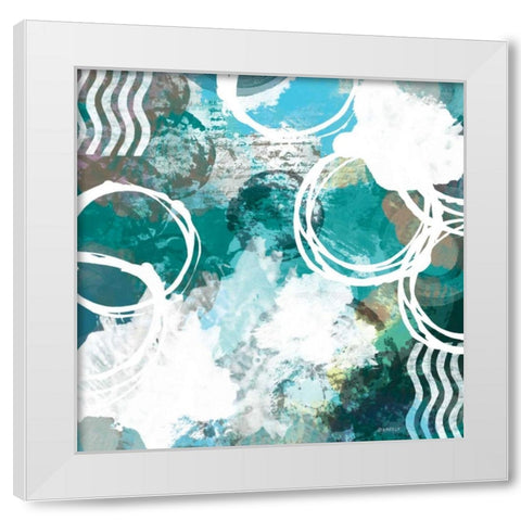 Color Script I White Modern Wood Framed Art Print by Meneely, Dan