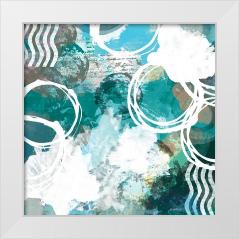 Color Script I White Modern Wood Framed Art Print by Meneely, Dan
