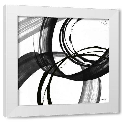 Black and White Pop II White Modern Wood Framed Art Print by Meneely, Dan