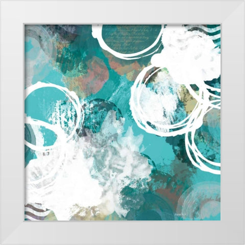 Color Script II White Modern Wood Framed Art Print by Meneely, Dan