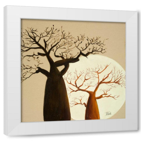 Madagascar Safari II White Modern Wood Framed Art Print by Pinto, Patricia
