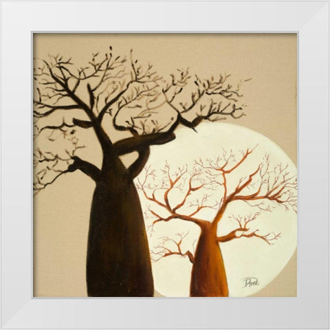 Madagascar Safari II White Modern Wood Framed Art Print by Pinto, Patricia