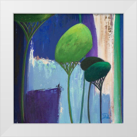 Night Is Coming II White Modern Wood Framed Art Print by Pinto, Patricia