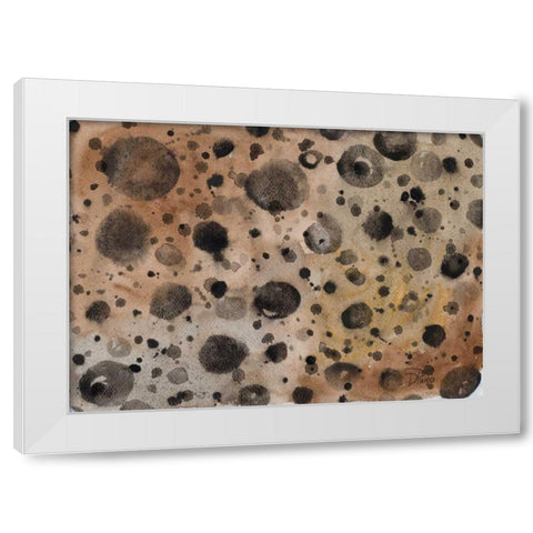 Rustic Dots White Modern Wood Framed Art Print by Pinto, Patricia