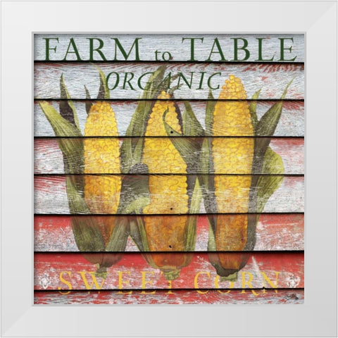 Farm to Table White Modern Wood Framed Art Print by Medley, Elizabeth