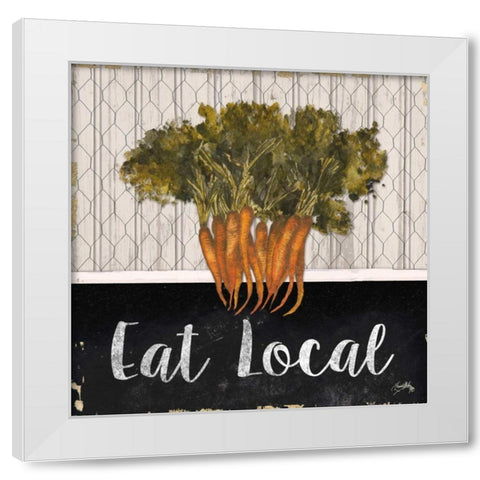 Local Grown I White Modern Wood Framed Art Print by Medley, Elizabeth