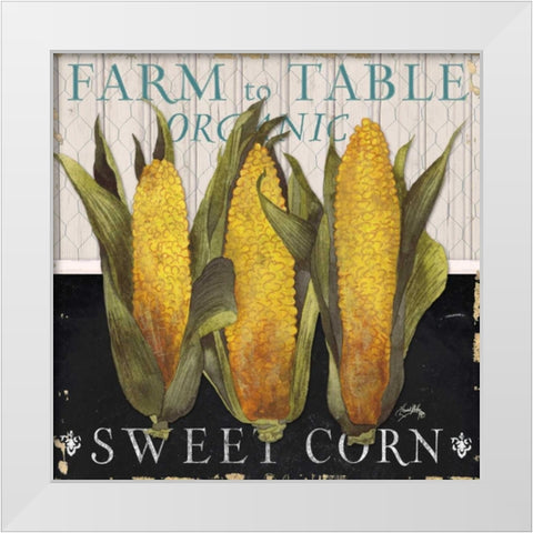 Vegetable Farm Fresh I White Modern Wood Framed Art Print by Medley, Elizabeth