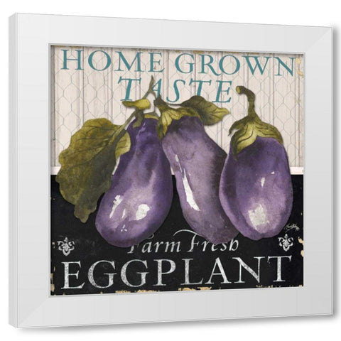 Vegetable Farm Fresh IV White Modern Wood Framed Art Print by Medley, Elizabeth