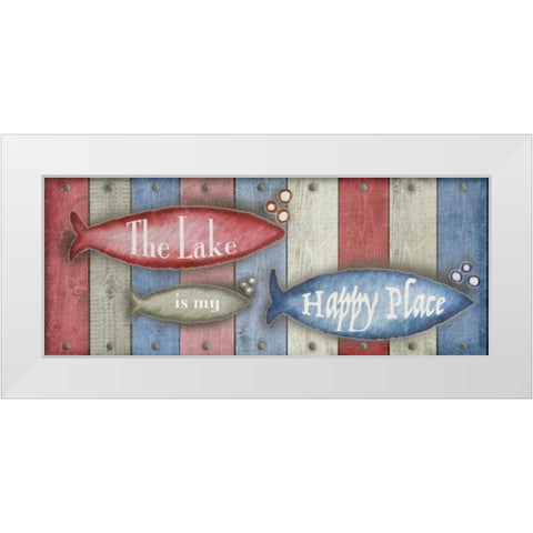 Lake Place I White Modern Wood Framed Art Print by Metz, Andi