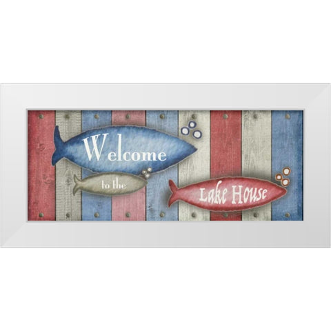 Lake Place II White Modern Wood Framed Art Print by Metz, Andi