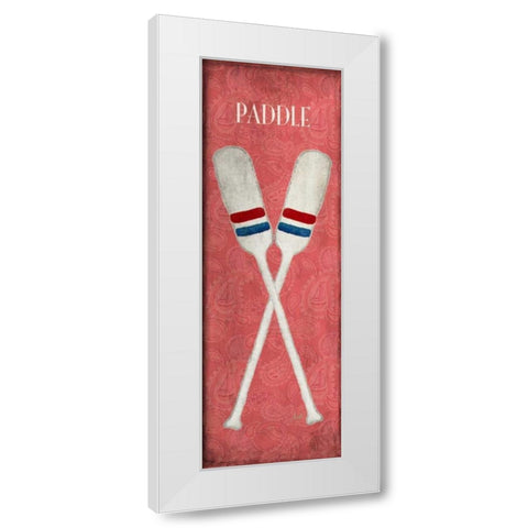 Oars and Anchors II White Modern Wood Framed Art Print by Metz, Andi