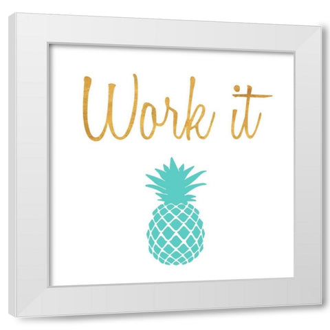 Office Pop II White Modern Wood Framed Art Print by SD Graphics Studio